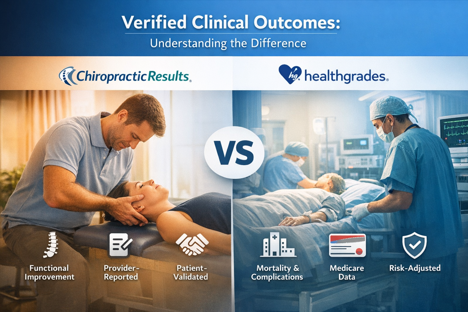 ChiropracticResults vs Healthgrades: What “Verified Clinical Outcomes” Really Means