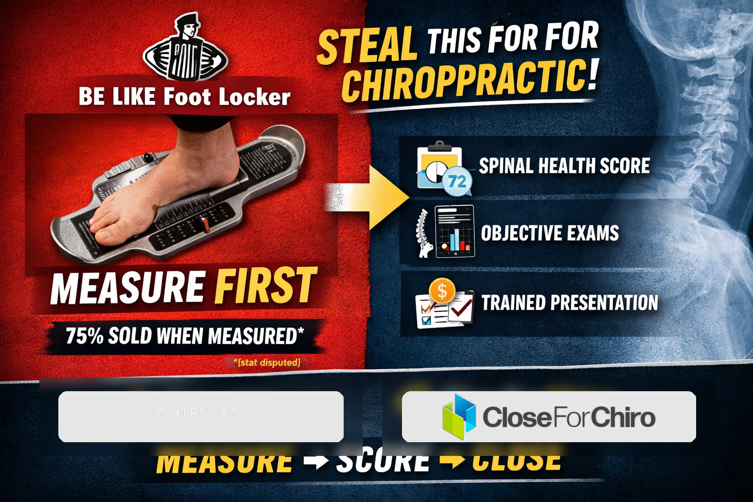 Measure First, Sell Second: The Foot-Locker Principle for Chiropractic Case Acceptance